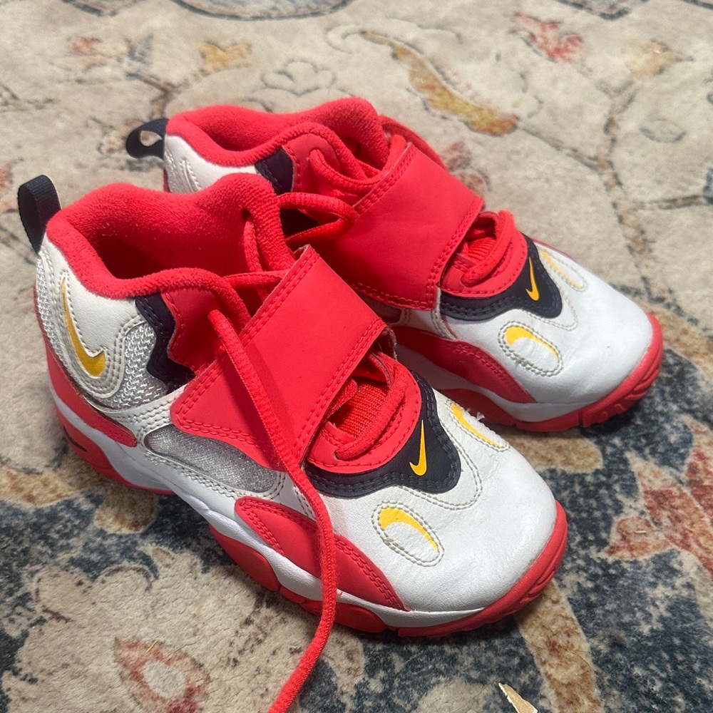 Nike Kids Red, White, and Black Sneakers